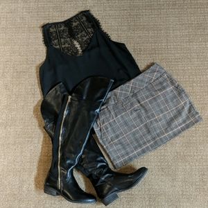 Black over-the-knee boots